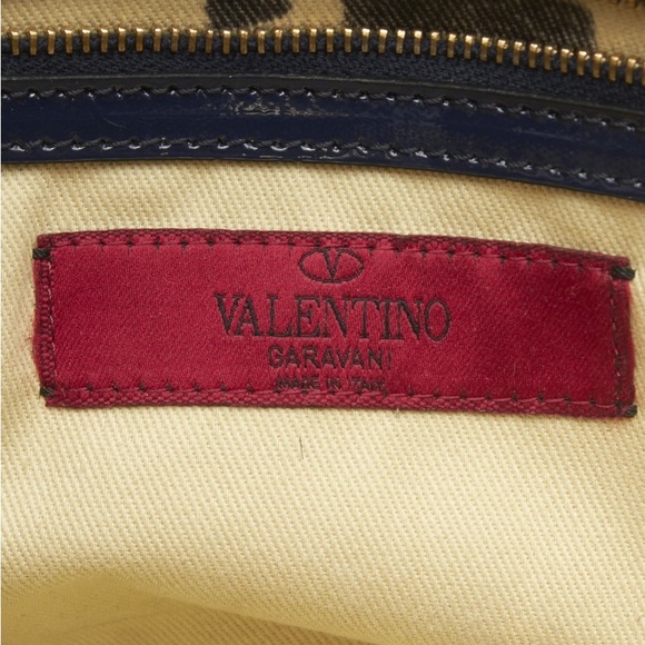Valentino Rockstud Dark Blue tote bag - Picture 9 of 10